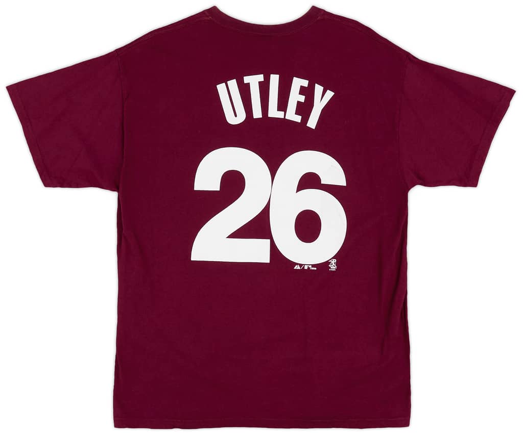 2009 Philadelphia Phillies Utley #26 Majestic Tee - 6/10 - (L)