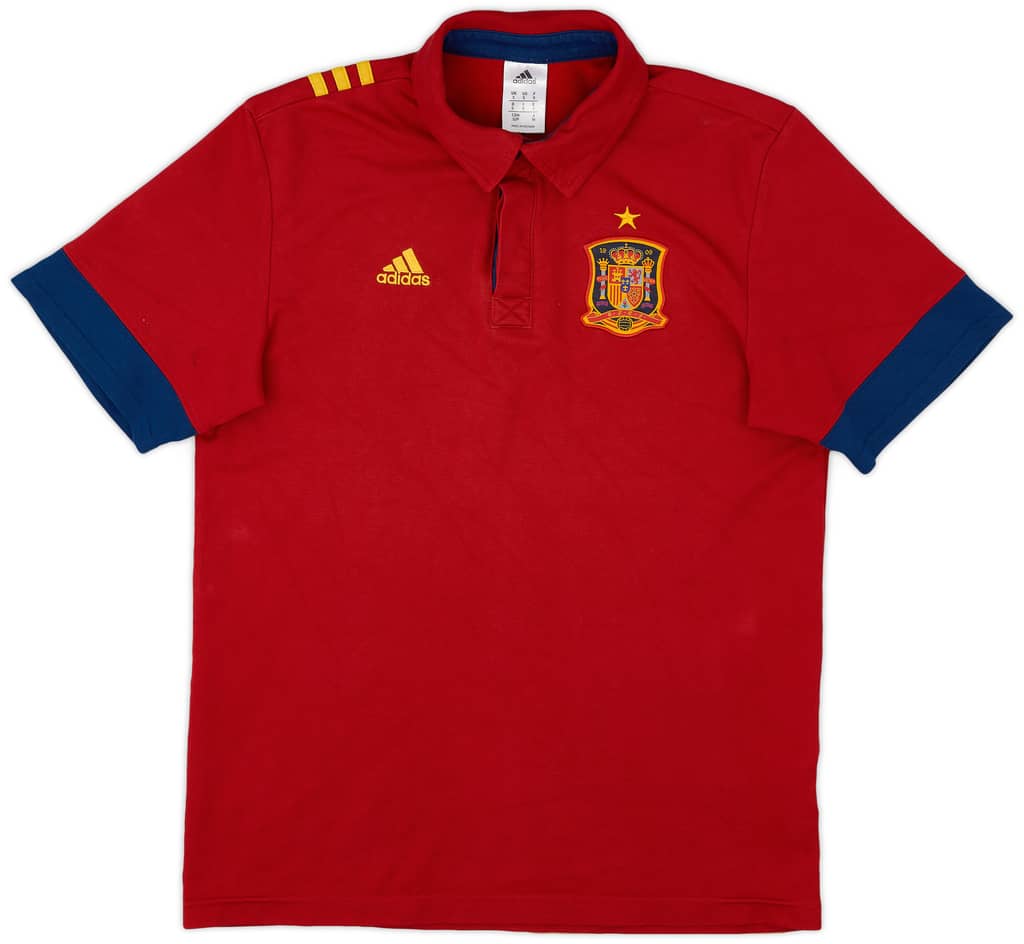 2012-13 Spain adidas Polo Shirt - 7/10 - (S)
