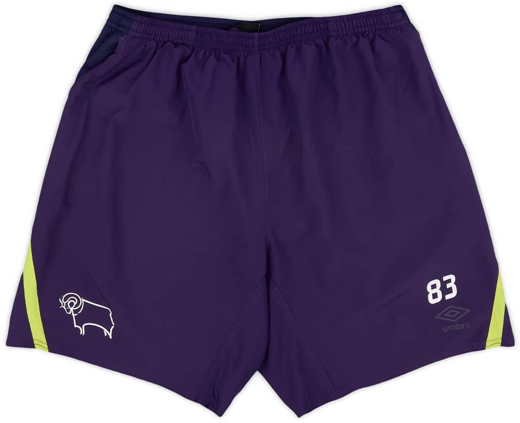 2018-19 Derby County Player Issue Training Shorts # - 5/10