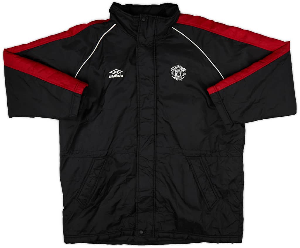 2000-02 Manchester United Umbro Padded Bench Coat - 8/10 - (XL)