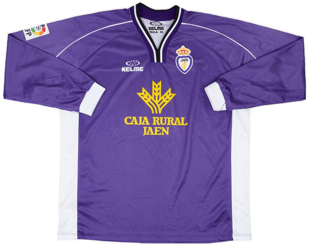 2000-01 Real Jaen Match Issue Away L/S Shirt Chico #20