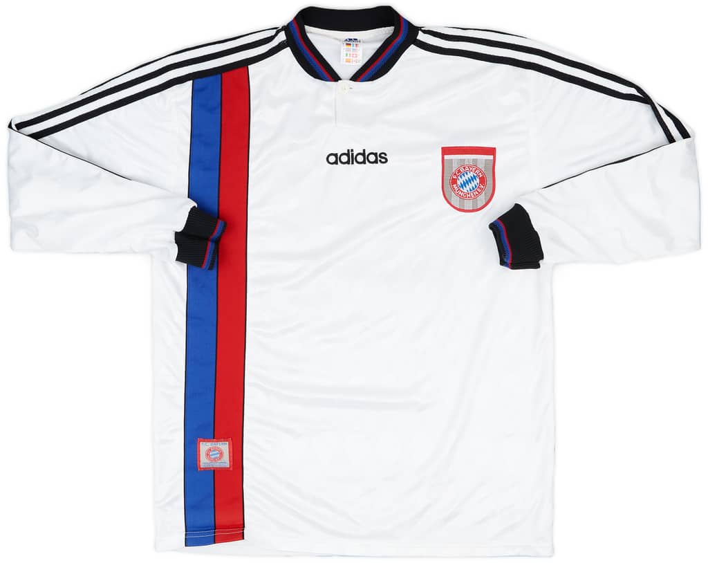 1996-98 Bayern Munich Match Issue Away L/S Shirt #13