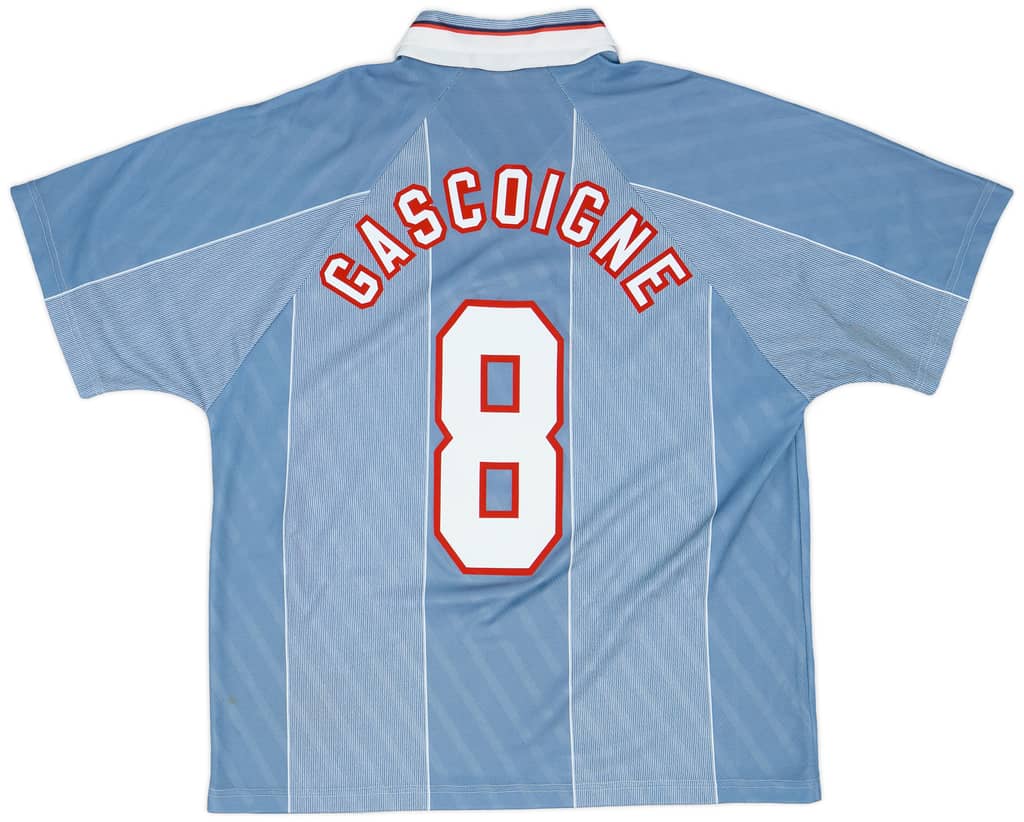 1996-97 England Away Shirt Gascoigne #8 - 7/10 - (XL)