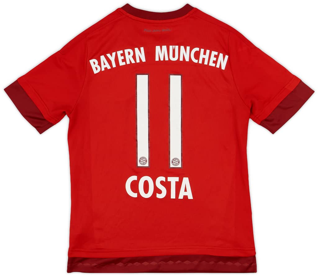 2015-16 Bayern Munich Home Shirt Costa #11 - 7/10 - (L.Boys)