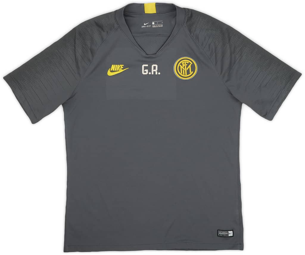 2019-20 Inter Milan Nike Staff Issue Training Shirt G.R. - 8/10 - (L)