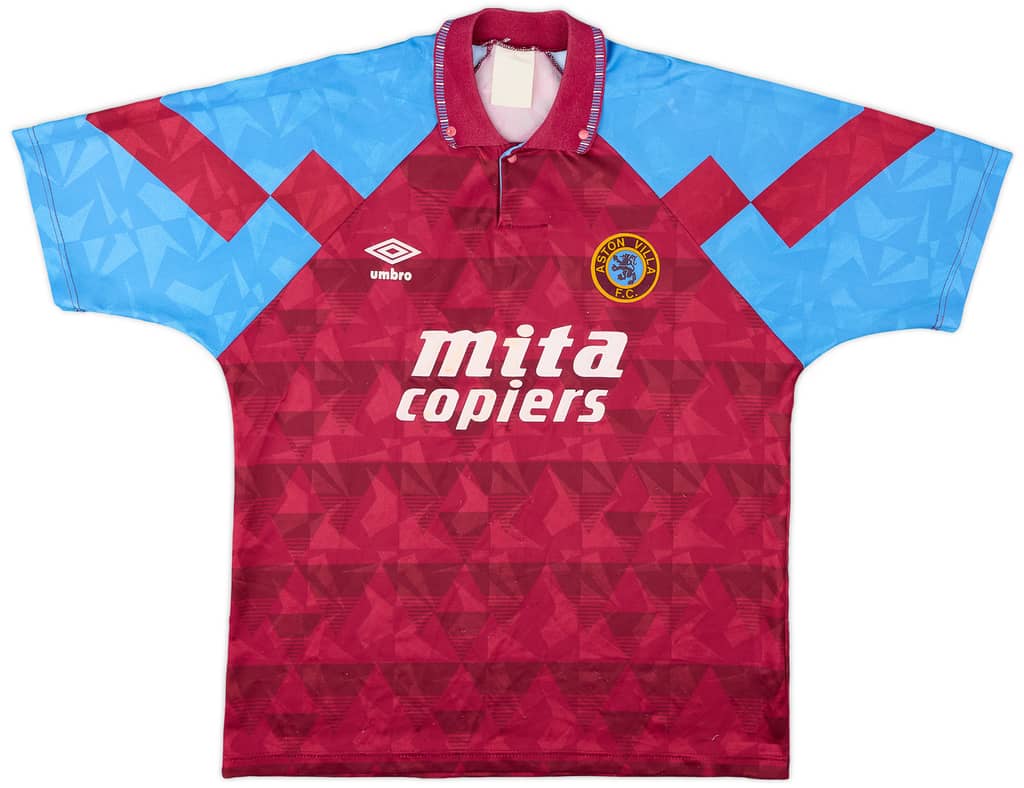 1990-92 Aston Villa Home Shirt - 7/10 - (L)