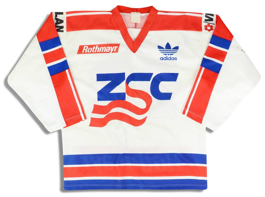 1990-91 ZSC Lions Enrico #22 adidas Jersey (Home) L