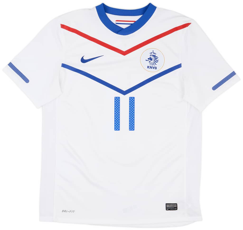 2010-11 Netherlands Away Shirt Robben #11 - 9/10 - (M)