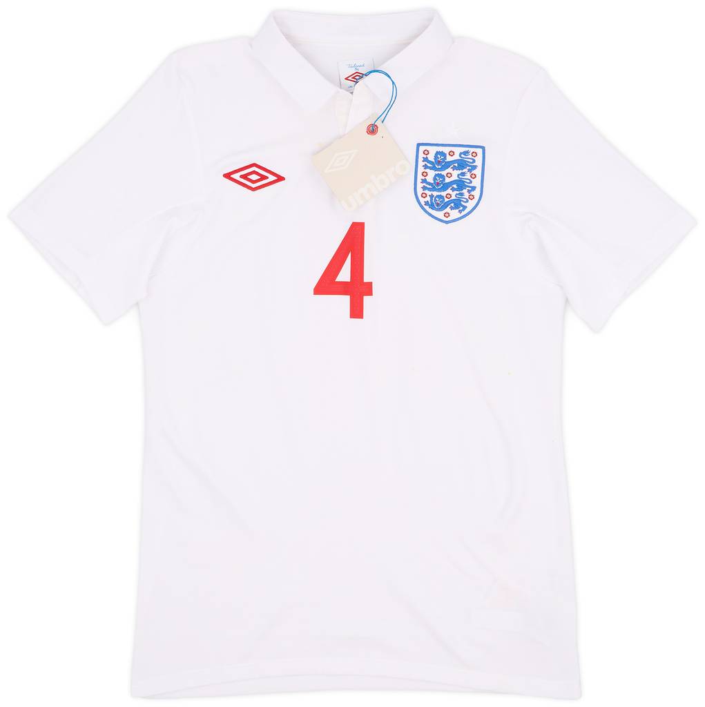 2009-10 England Home Shirt Gerrard #4 (XS)