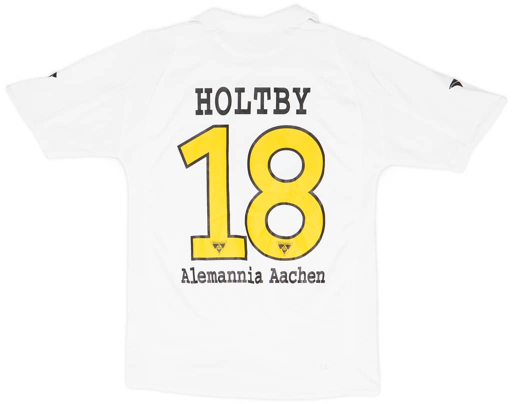 2008-09 Alemannia Aachen Away Shirt Holtby #18 - 5/10 - (S)