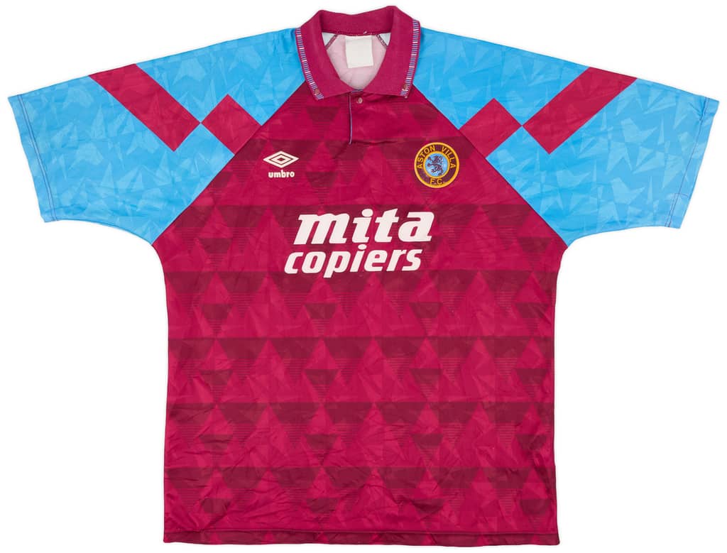 1990-92 Aston Villa Home Shirt - 6/10 - (XL)