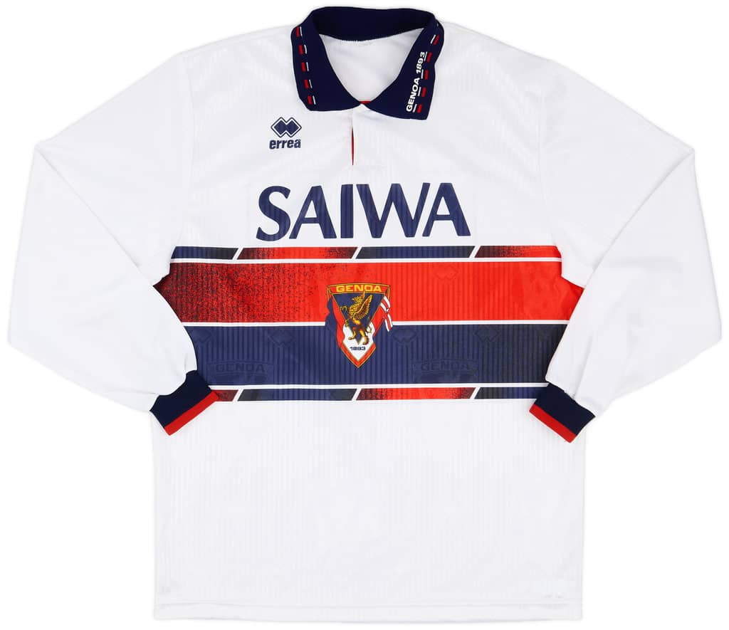 1992-93 Genoa Away L/S Shirt - 9/10 - (L)
