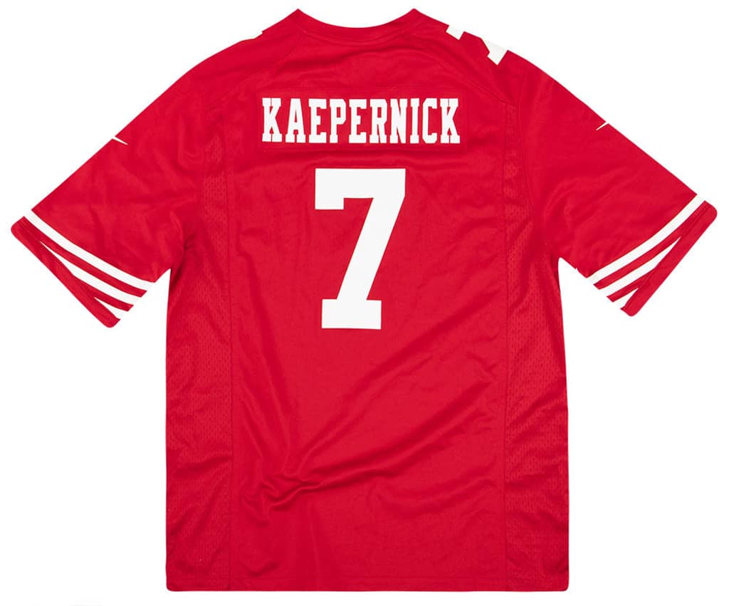 2012-16 San Francisco 49ers Kaepernick #7 Nike Game Jersey (Home) Y