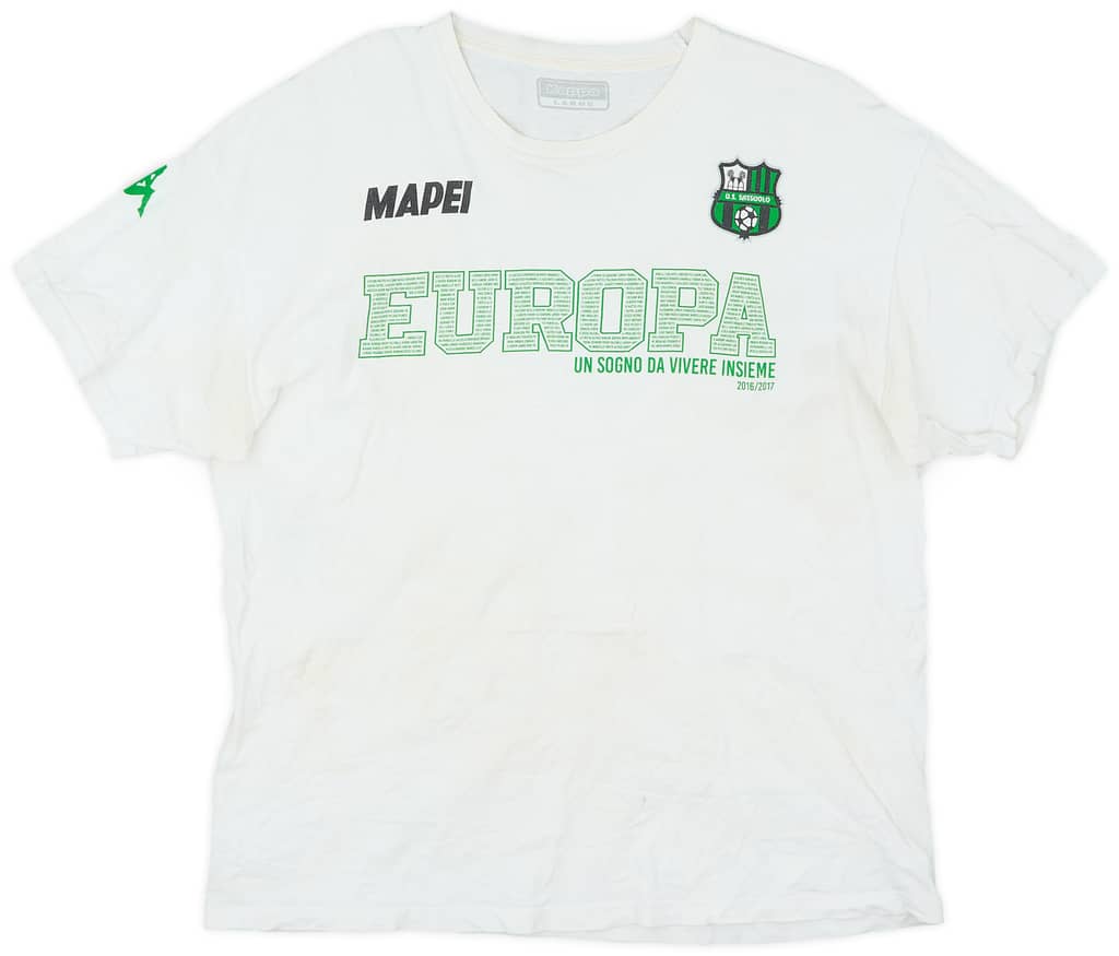 2016-17 Sassuolo 'Europa' Kappa Cotton Tee - 7/10 - (L)