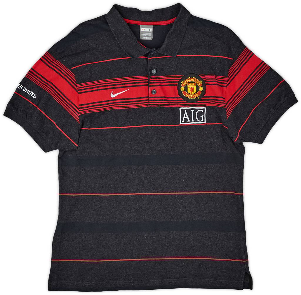 2009-10 Manchester United Nike Polo Shirt - 9/10 - (L)