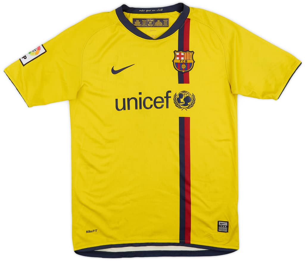 2008-10 Barcelona Away Shirt - 5/10 - (L.Boys)