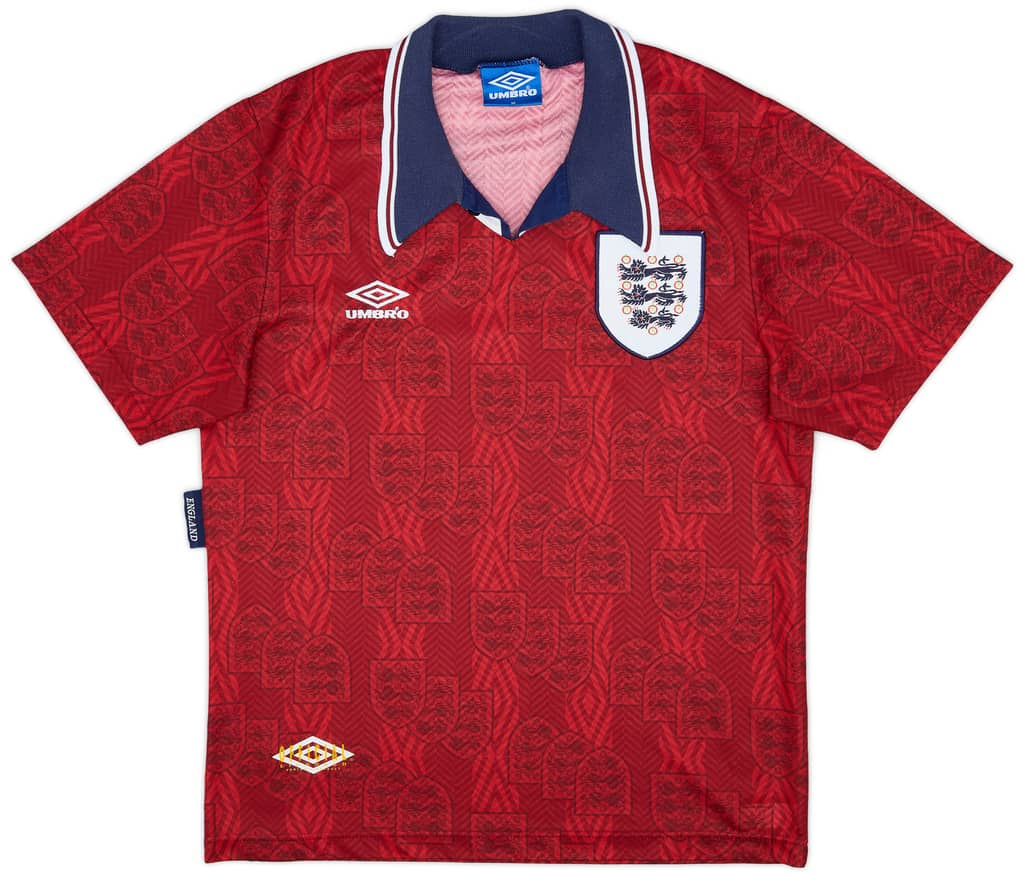 1993-95 England Away Shirt - 5/10 - (M)
