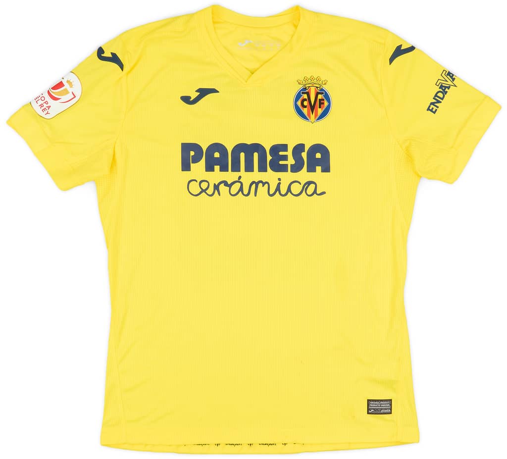 2020-21 Villarreal Match Issue Copa del Rey Home Shirt Capoue #25