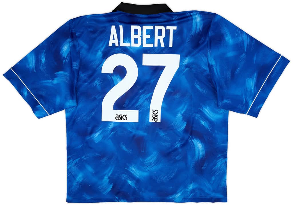 1993-95 Newcastle Away Shirt Albert #27 - 6/10 - (XXL)