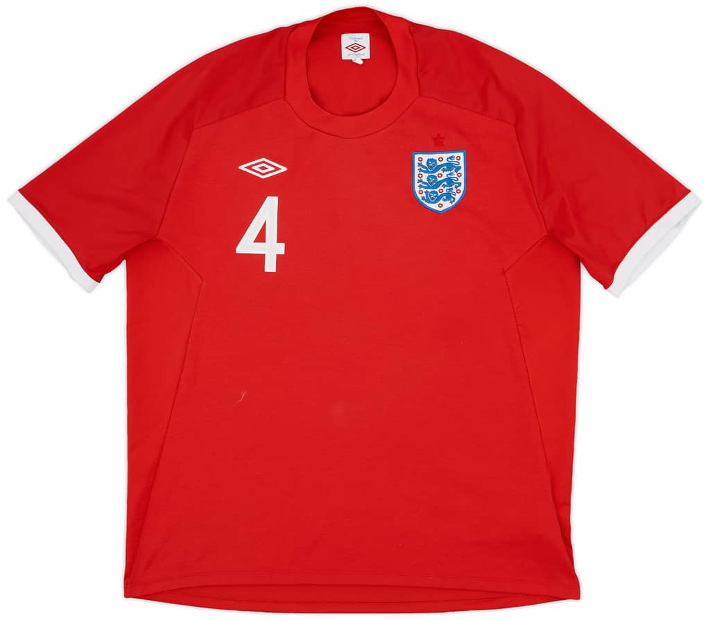 2010-11 England Away Shirt Gerrard #4 - 7/10 - (XXL)