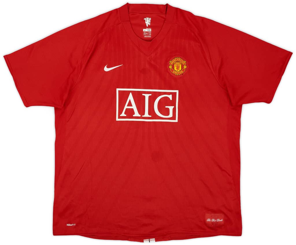 2007-09 Manchester United Home Shirt Hargreaves #4 - 5/10 - (XXL)