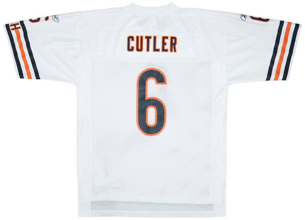 2009 Chicago Bears Cutler #6 Reebok On Field Away Jersey - 9/10 - (L)