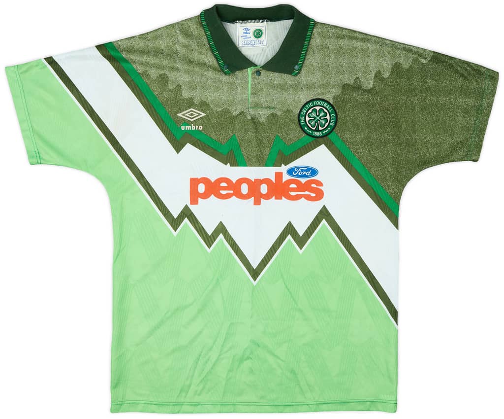 1991-92 Celtic Away Shirt - 7/10 - (L)