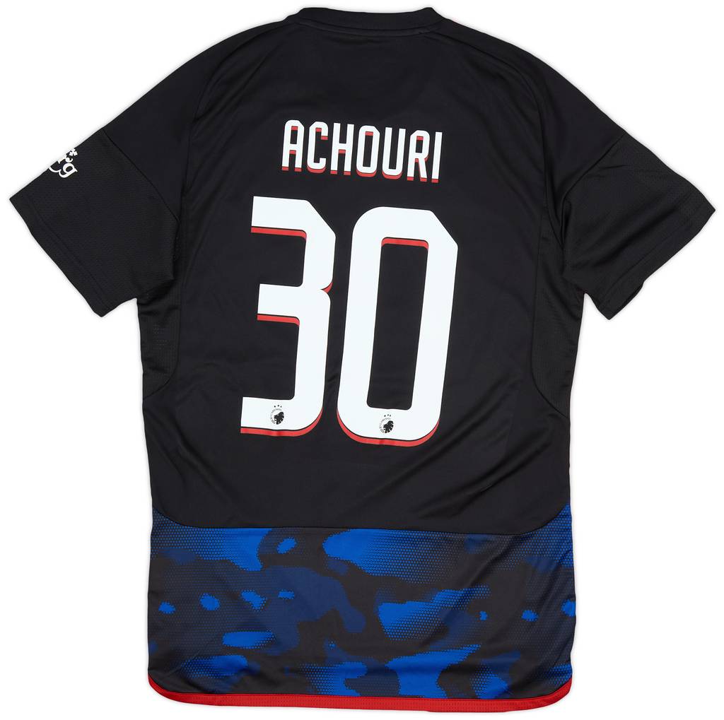 2023-24 FC Copenhagen Match Issue Champions League Away Shirt Achouri #30