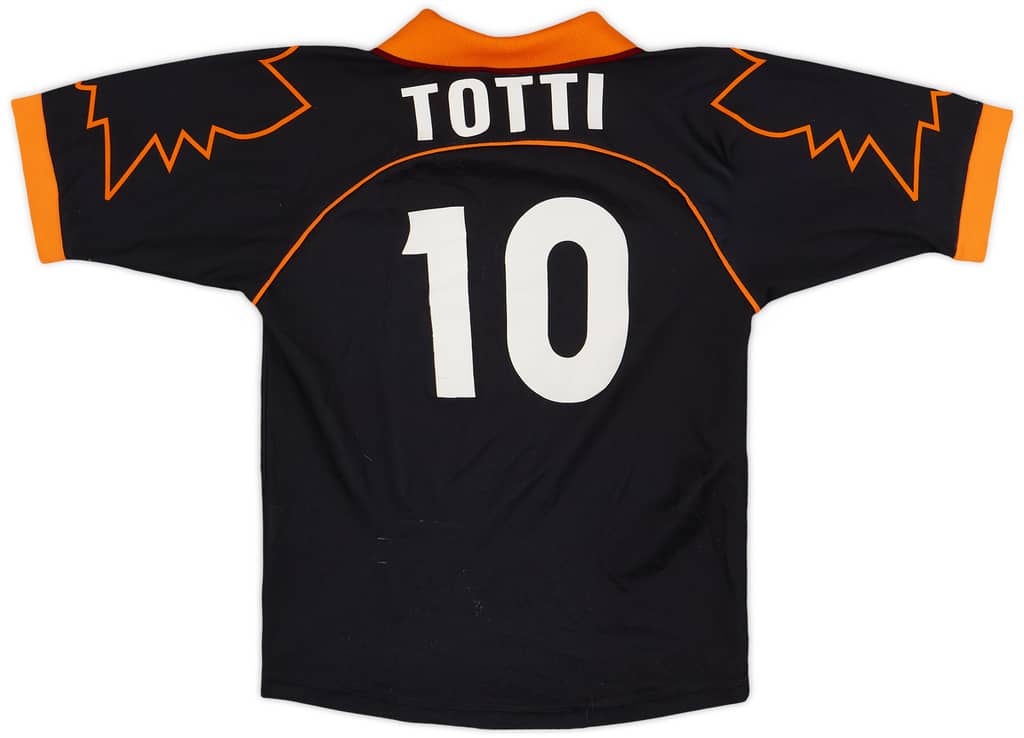 1999-00 Roma Third Shirt Totti #10 - 8/10 - (M.Boys)