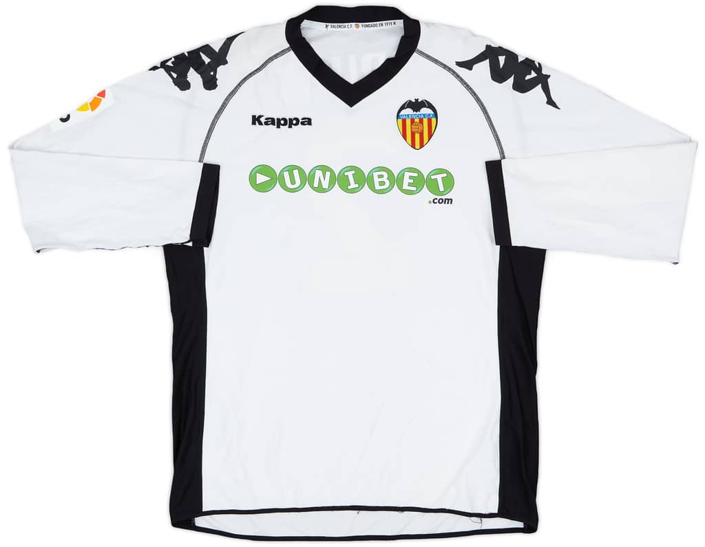 2010-11 Valencia Player Issue Home L/S Shirt Bruno #2