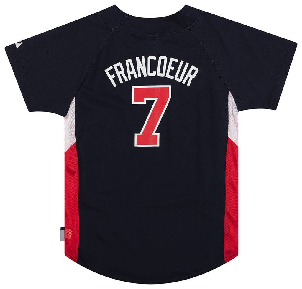 2007-09 Atlanta Braves Francoeur #7 Majestic Practice Jersey Y