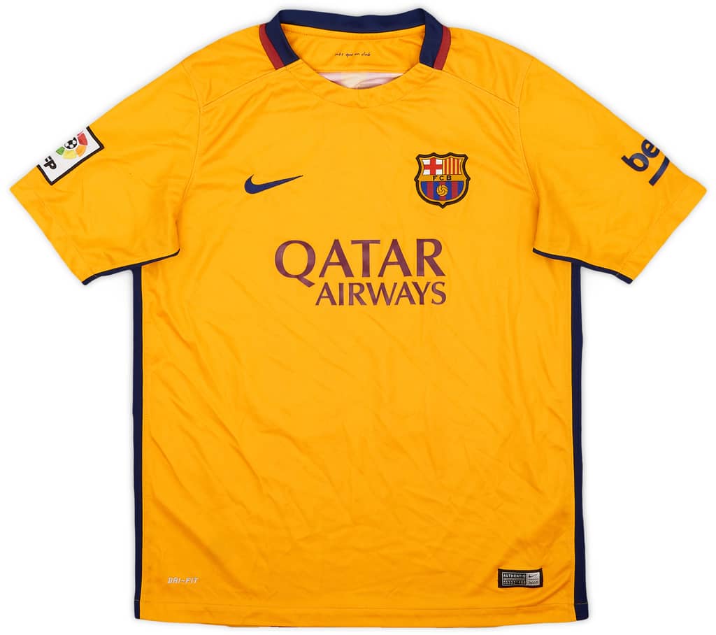 2015-16 Barcelona Away Shirt - 8/10 - (XL.Boys)