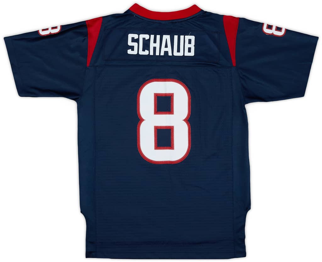 2008-11 Houston Texans Schaub #8 Reebok Premier Home Jersey - 8/10 - (L.Boys)