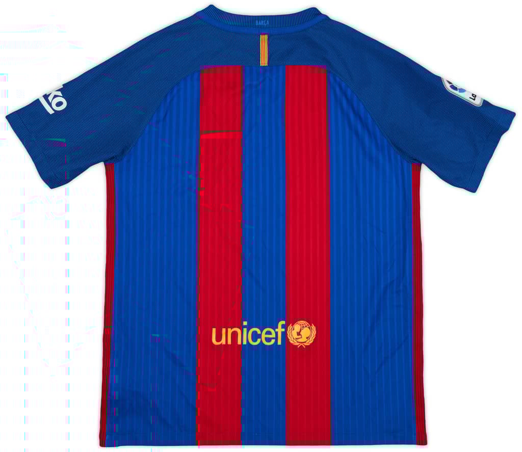 2016-17 Barcelona Home Shirt - 9/10 - (XL.Boys)