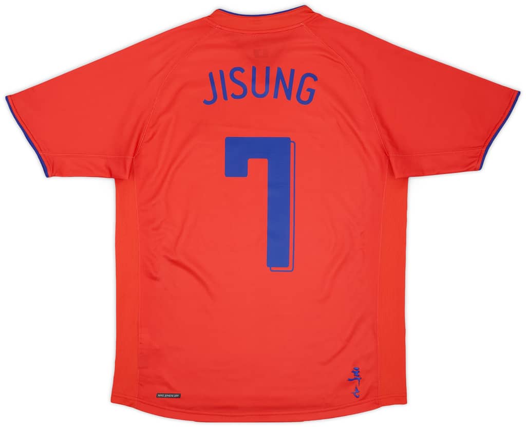 2006-08 South Korea Home Shirt Ji Sung #7 - 8/10 - (L)