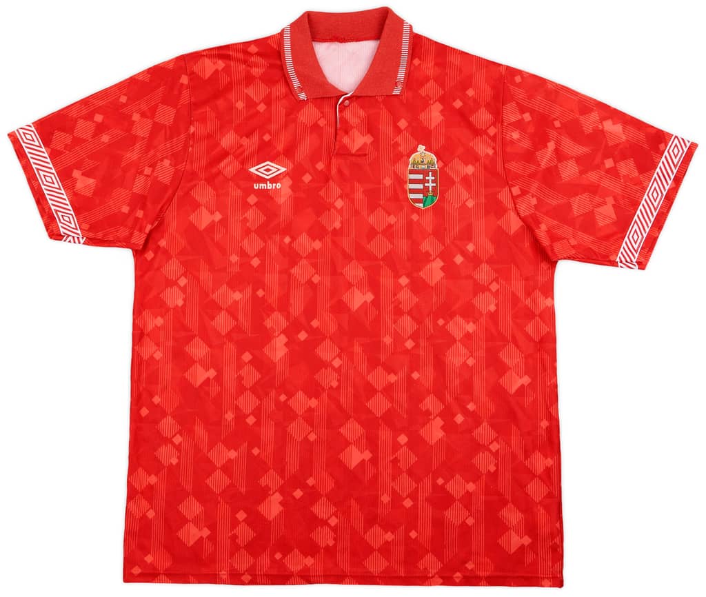 1990-93 Hungary Home Shirt - 9/10 - (XL)
