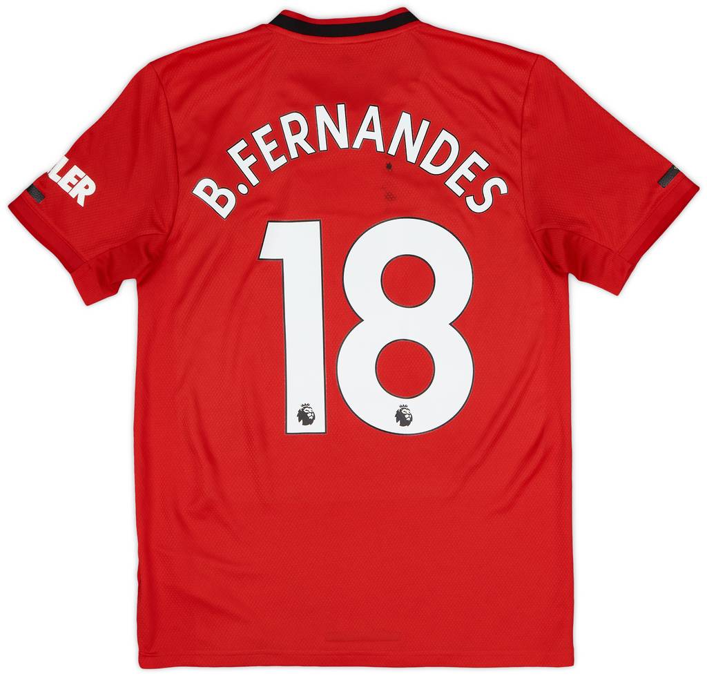 2019-20 Manchester United Home Shirt B.Fernandes #18 - 6/10 - (S)
