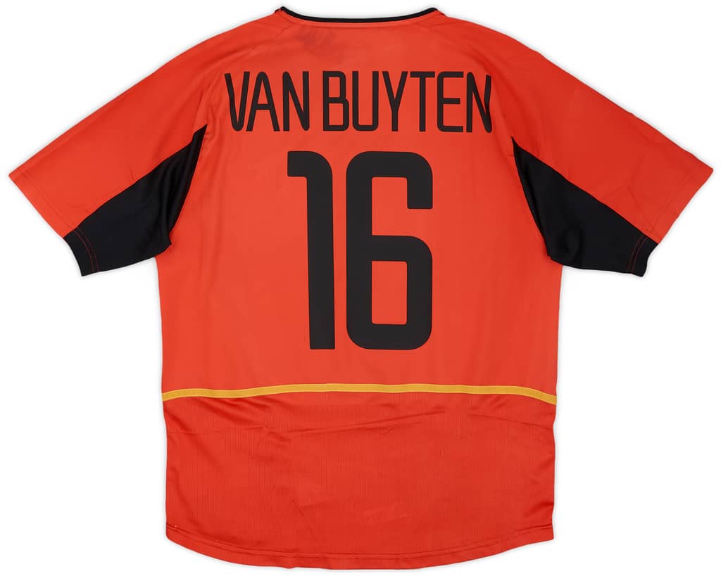 2002-04 Belgium Home Shirt Van Buyten #16 - 8/10 - (M)