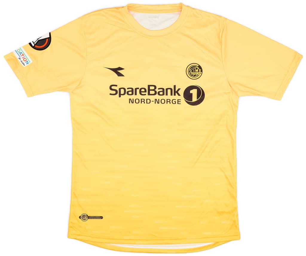 2022-23 Bodø/Glimt Match Issue Europa League Home Shirt Vetlesen #10