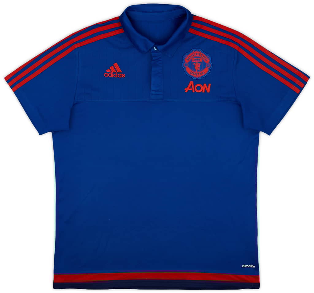 2015-16 Manchester United adidas Polo Shirt - 9/10 - (L)