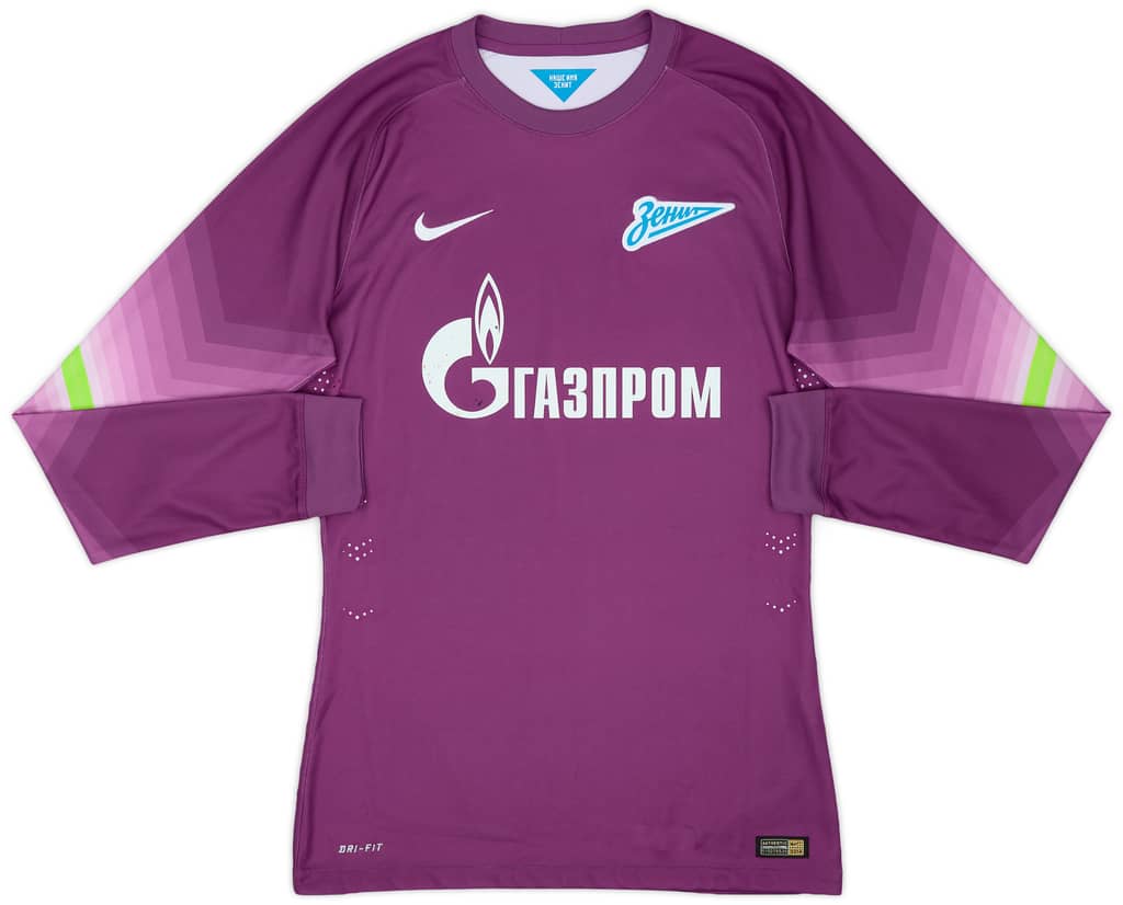 2014-15 Zenit St. Petersburg Authentic GK Shirt - 6/10 - (M)