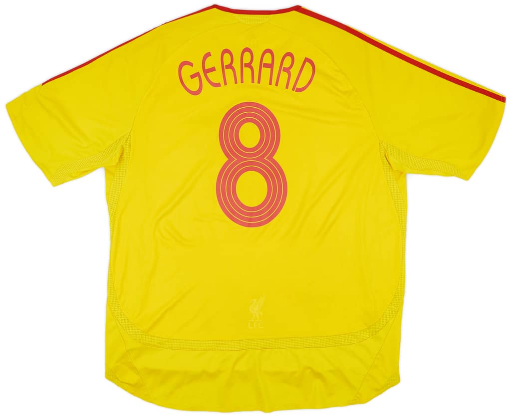 2006-07 Liverpool Away Shirt Gerrard #8 - 5/10 - (XL)
