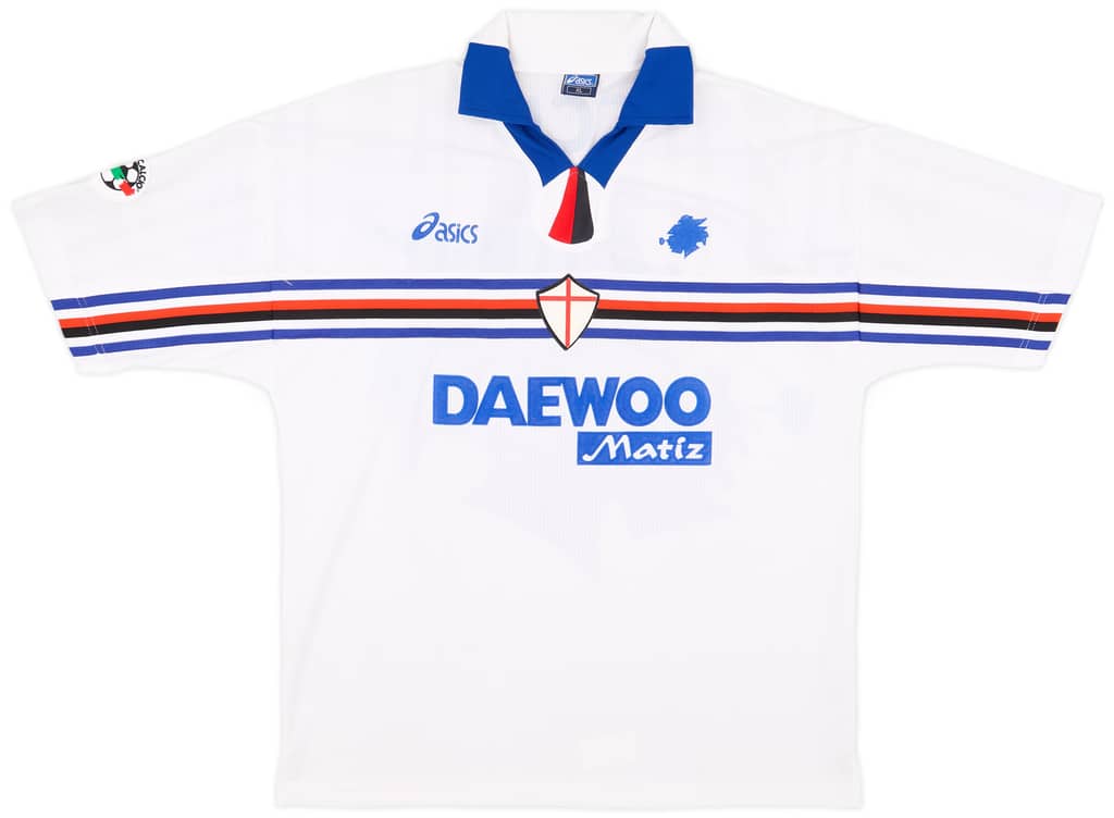 1998-99 Sampdoria Match Issue Away Shirt Pecchia #7