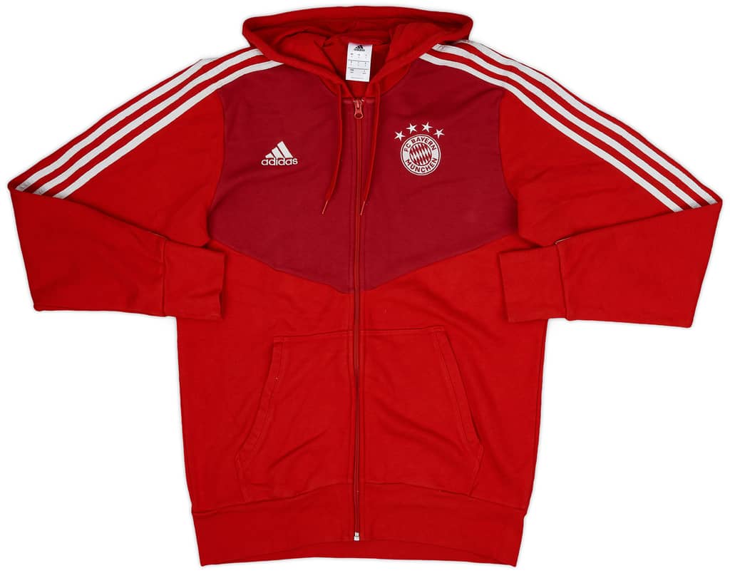 2018-19 Bayern Munich adidas Zipped Hooded Sweat Top - 9/10 - (L)