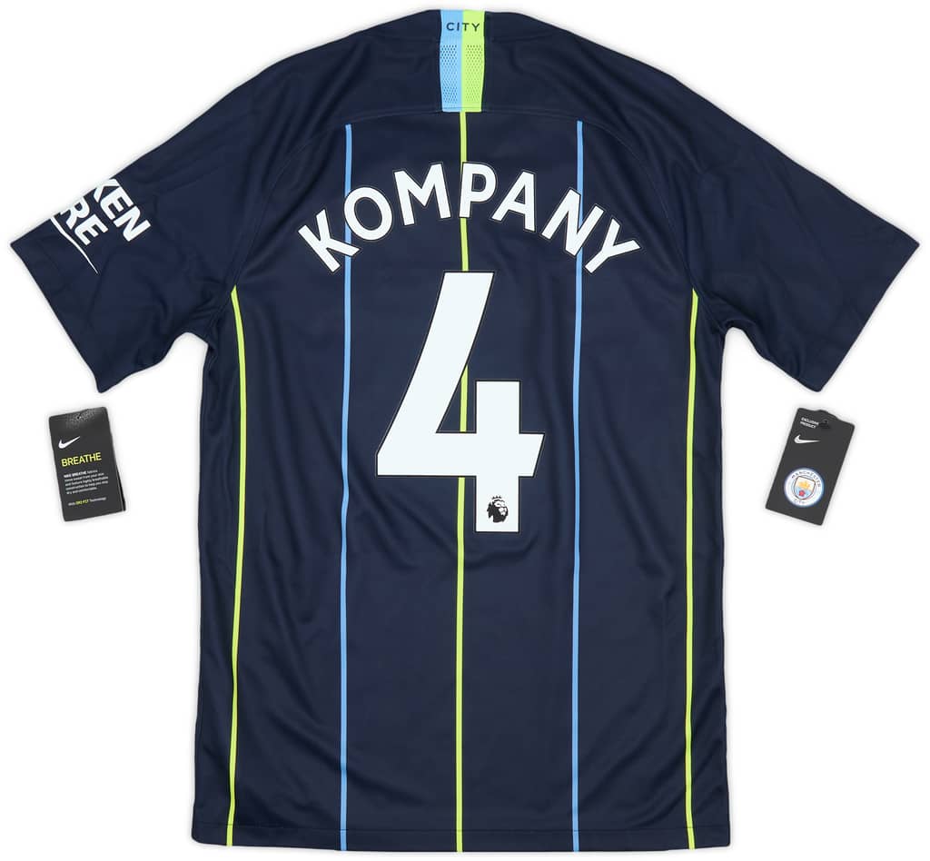 2018-19 Manchester City Away Shirt Kompany #4 (S)