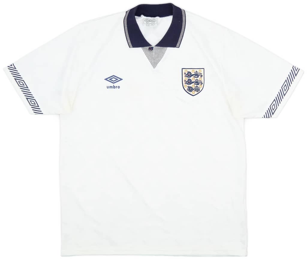 1990-92 England Home Shirt - 9/10 - (M)
