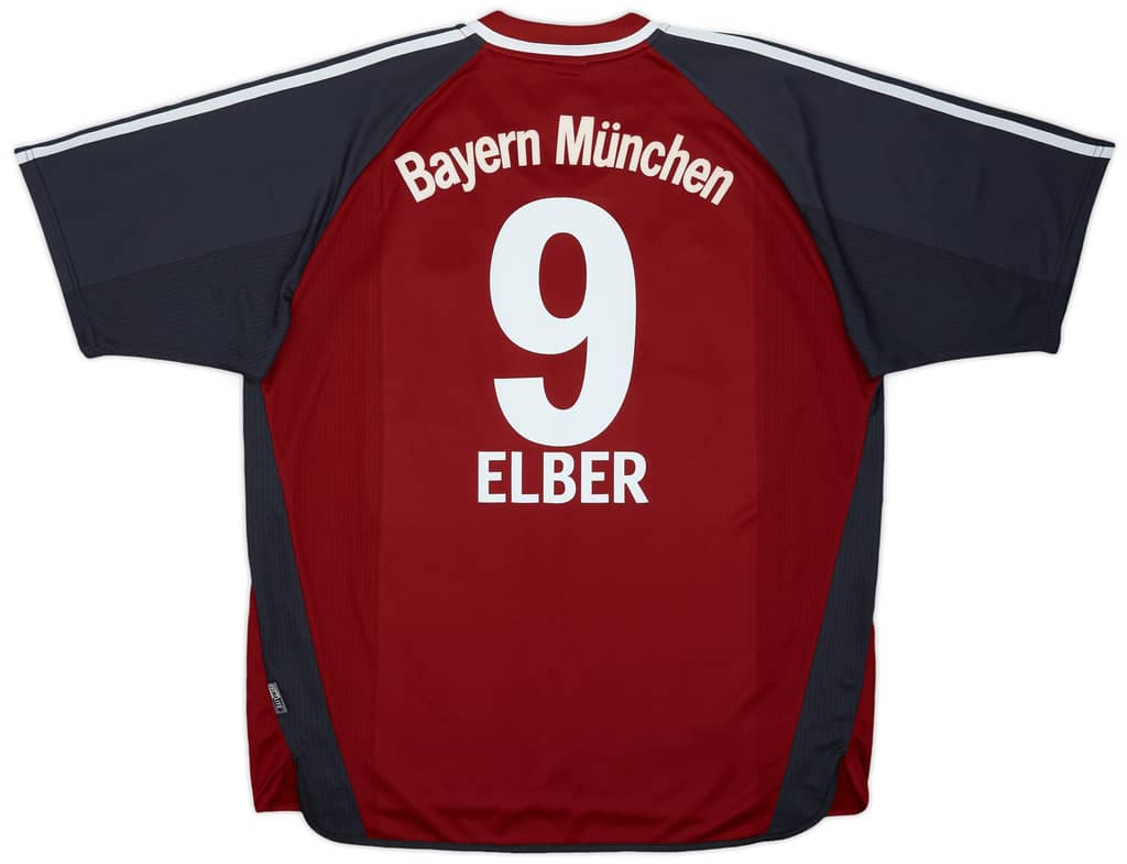 2001-02 Bayern Munich Signed Home Shirt Elber #9 (XL)