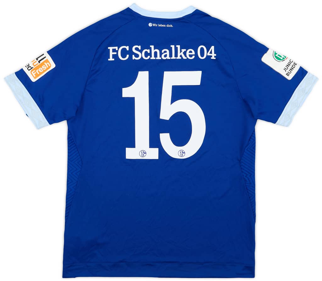 2018-19 Schalke Match Issue Home Shirt #15