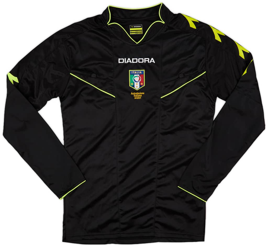2007-09 Italy Diadora Referee L/S Shirt - 9/10 - (M)