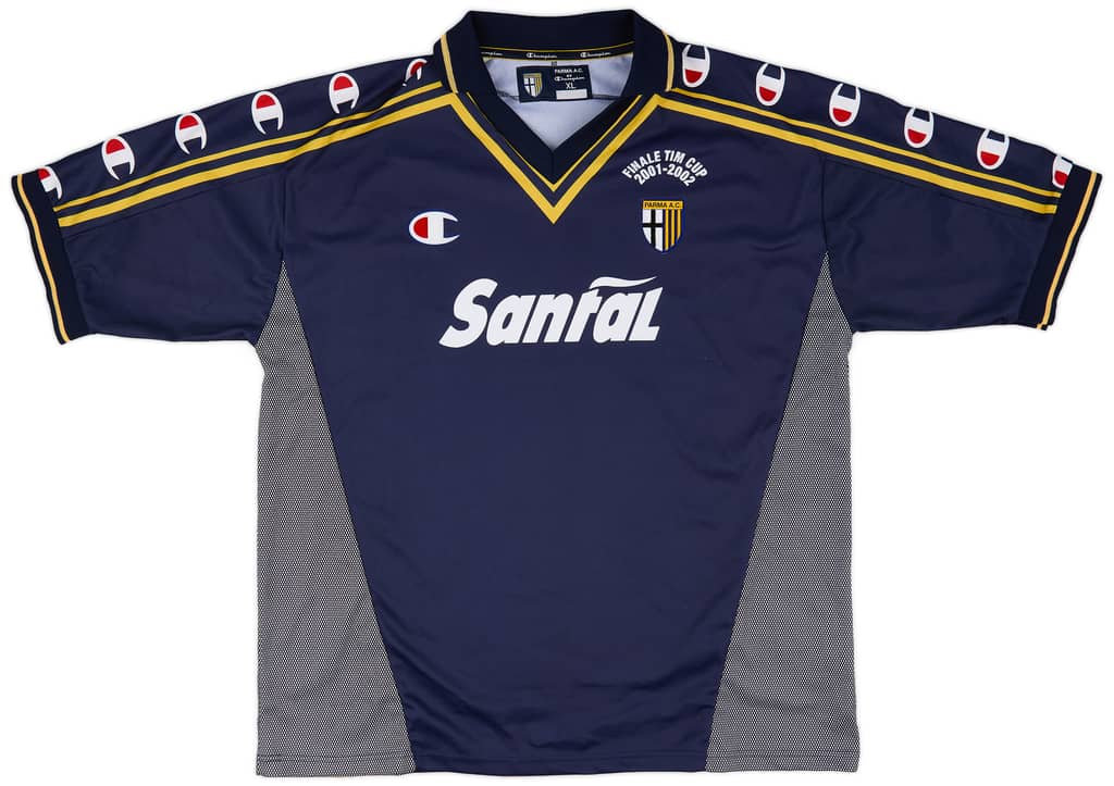 2001-02 Parma 'Signed' 'Finale TIM Cup' Away Shirt - 9/10 - (XL)